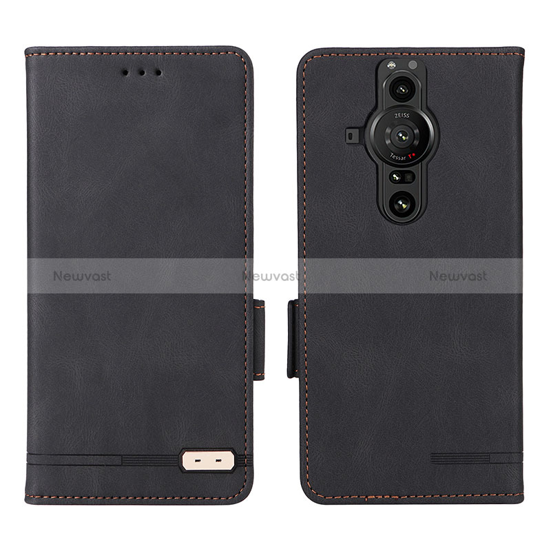 Leather Case Stands Flip Cover Holder L07Z for Sony Xperia PRO-I