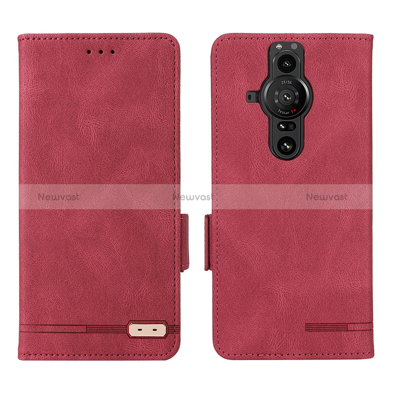 Leather Case Stands Flip Cover Holder L07Z for Sony Xperia PRO-I
