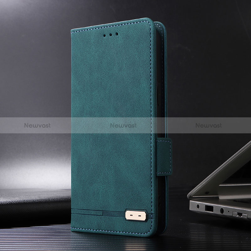 Leather Case Stands Flip Cover Holder L08Z for Xiaomi Poco X3 Pro Green