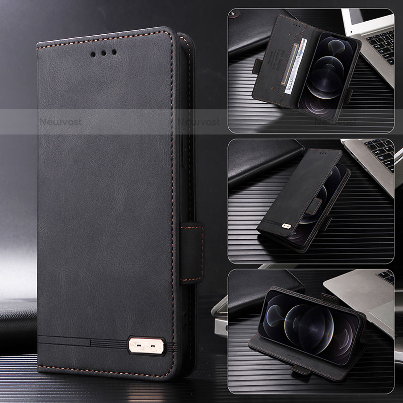 Leather Case Stands Flip Cover Holder L09Z for Samsung Galaxy S21 FE 5G