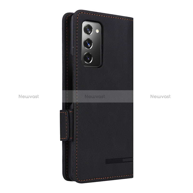 Leather Case Stands Flip Cover Holder L09Z for Samsung Galaxy Z Fold2 5G