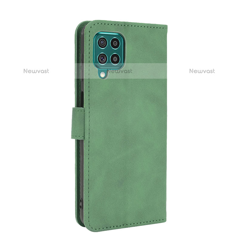 Leather Case Stands Flip Cover Holder L12Z for Samsung Galaxy M62 4G Green