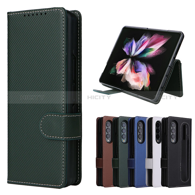 Leather Case Stands Flip Cover Holder L15Z for Samsung Galaxy Z Fold4 5G