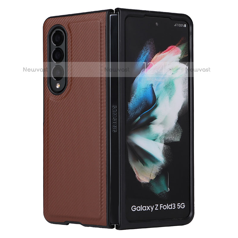 Leather Case Stands Flip Cover Holder L17Z for Samsung Galaxy Z Fold3 5G