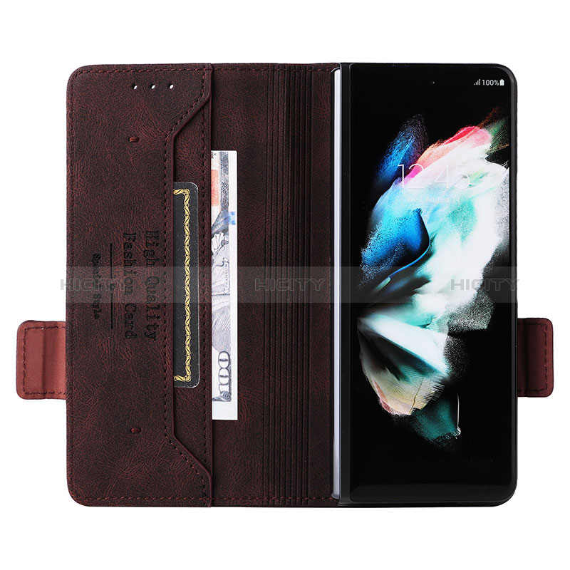 Leather Case Stands Flip Cover Holder L18Z for Samsung Galaxy Z Fold4 5G