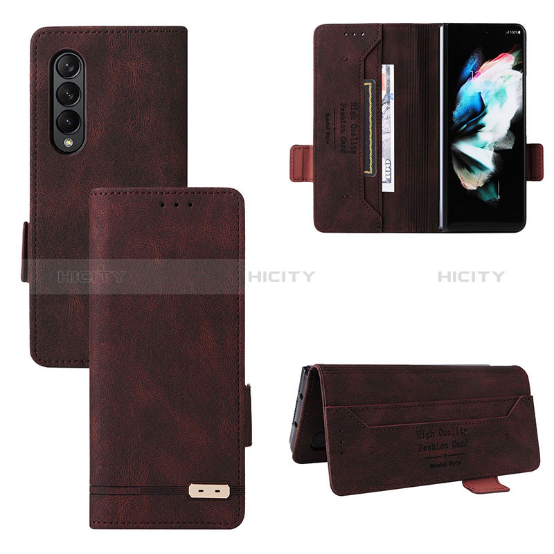 Leather Case Stands Flip Cover Holder L18Z for Samsung Galaxy Z Fold4 5G