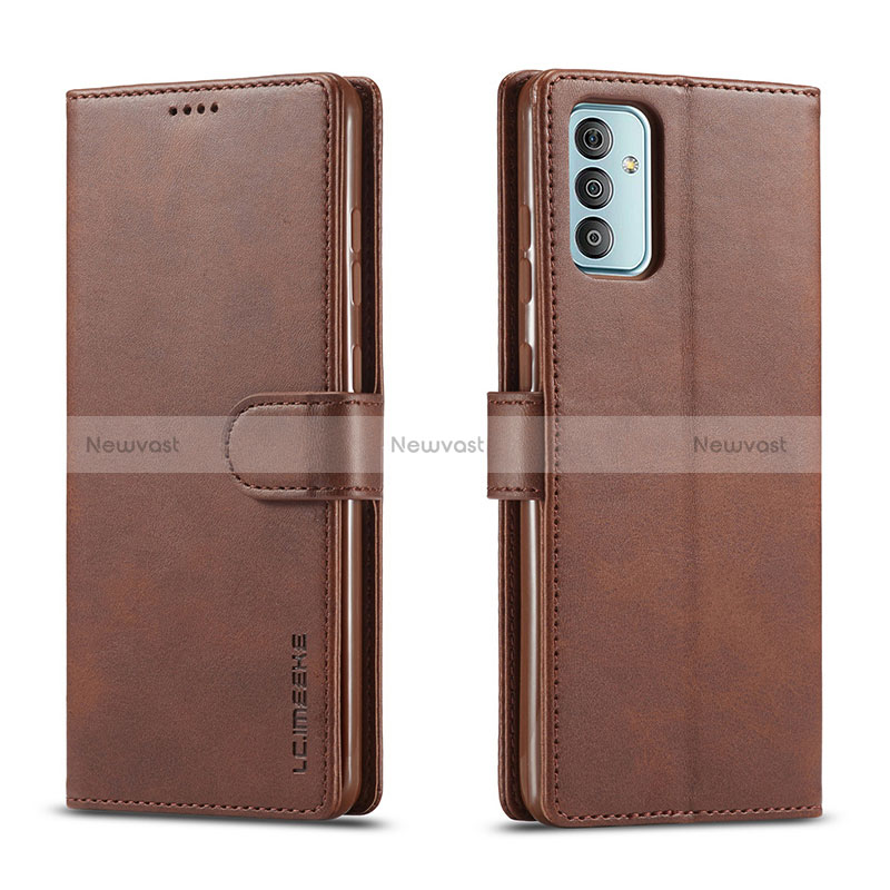 Leather Case Stands Flip Cover Holder LC1 for Samsung Galaxy M23 5G