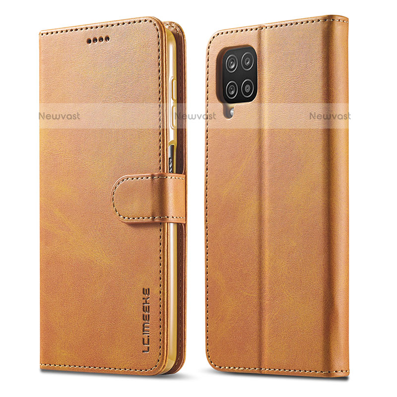 Leather Case Stands Flip Cover Holder LC1 for Samsung Galaxy M32 4G