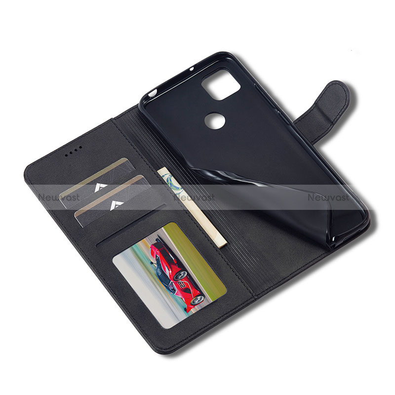 Leather Case Stands Flip Cover Holder LC1 for Xiaomi Redmi 10A 4G