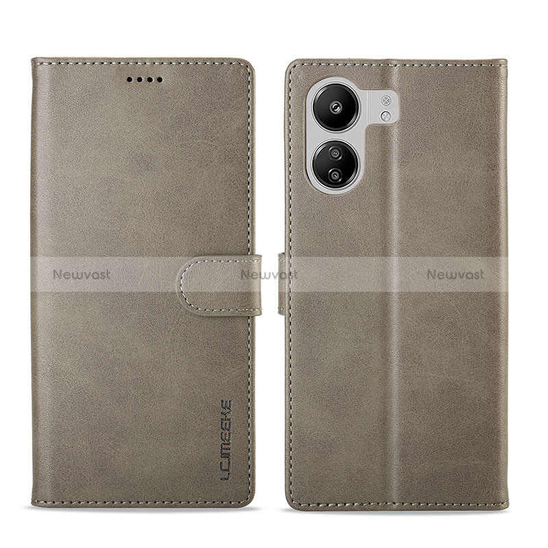 Leather Case Stands Flip Cover Holder LC1 for Xiaomi Redmi 13C