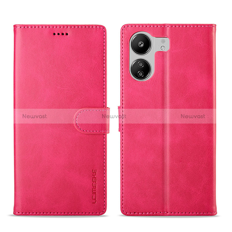 Leather Case Stands Flip Cover Holder LC1 for Xiaomi Redmi 13C