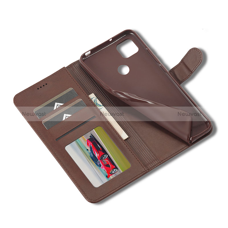 Leather Case Stands Flip Cover Holder LC2 for Xiaomi Redmi 9C