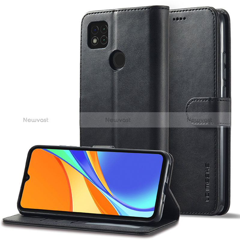 Leather Case Stands Flip Cover Holder LC2 for Xiaomi Redmi 9C