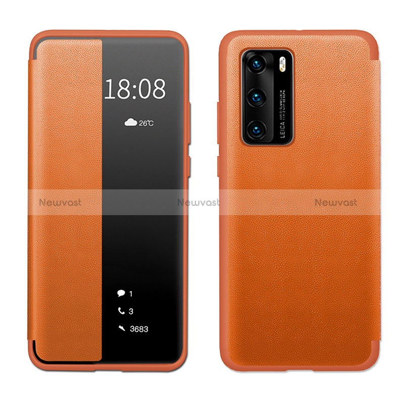 Leather Case Stands Flip Cover Holder LF1 for Huawei P40