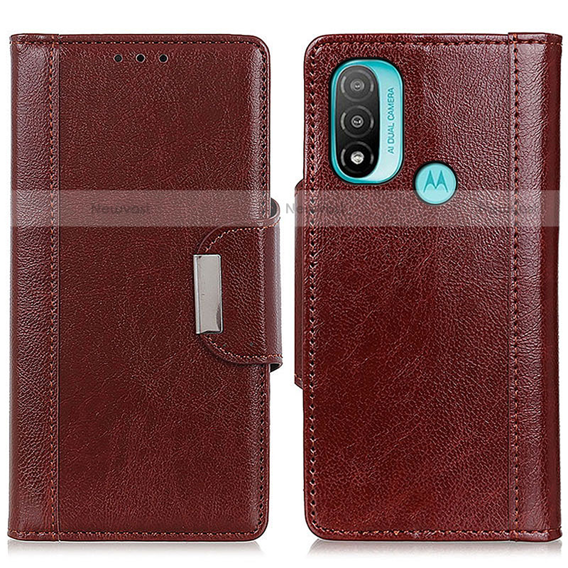 Leather Case Stands Flip Cover Holder M01L for Motorola Moto E20