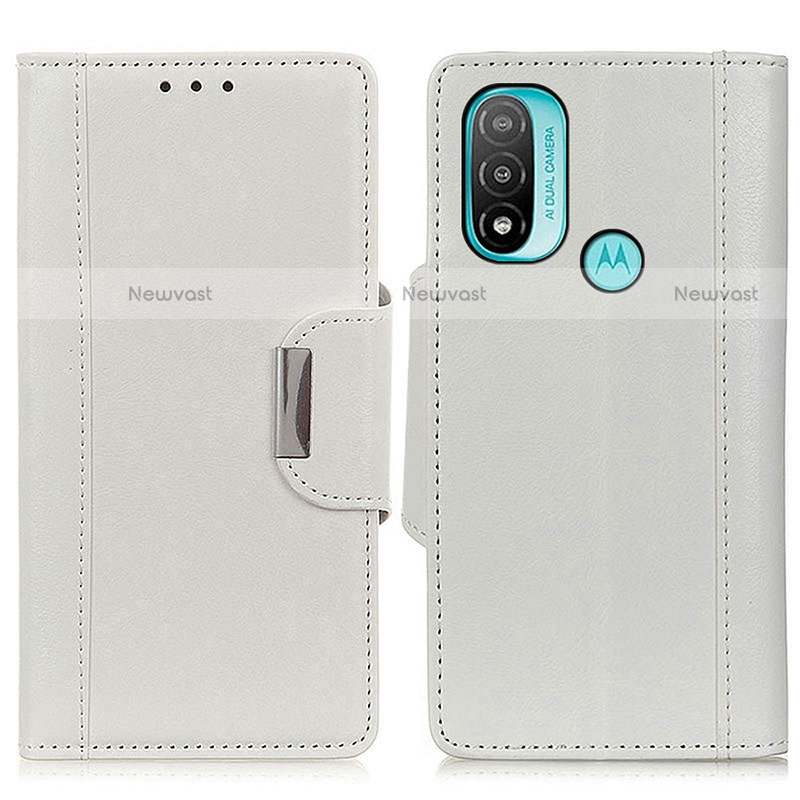 Leather Case Stands Flip Cover Holder M01L for Motorola Moto E20