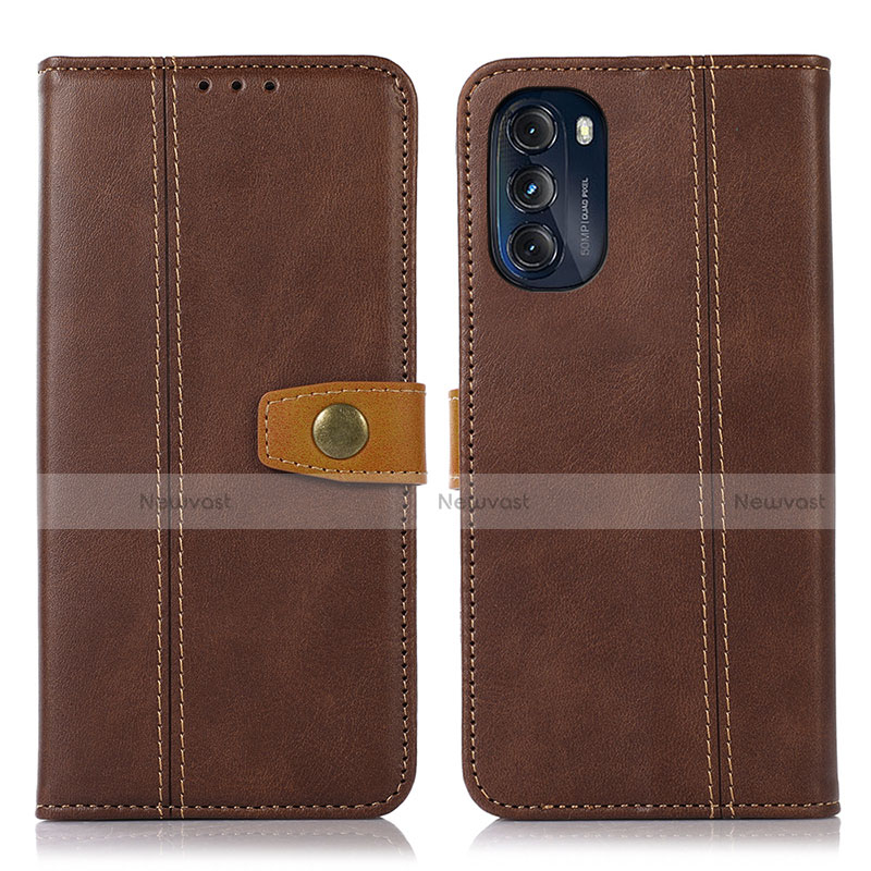 Leather Case Stands Flip Cover Holder M01L for Motorola Moto G 5G (2022)