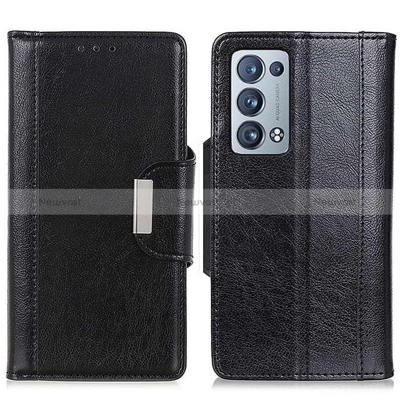 Leather Case Stands Flip Cover Holder M01L for Oppo Reno6 Pro 5G
