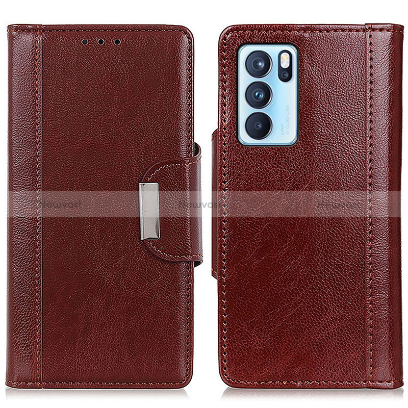 Leather Case Stands Flip Cover Holder M01L for Oppo Reno6 Pro 5G India