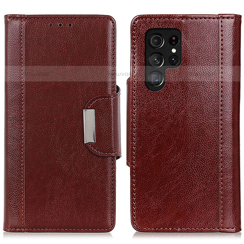 Leather Case Stands Flip Cover Holder M01L for Samsung Galaxy S21 Ultra 5G