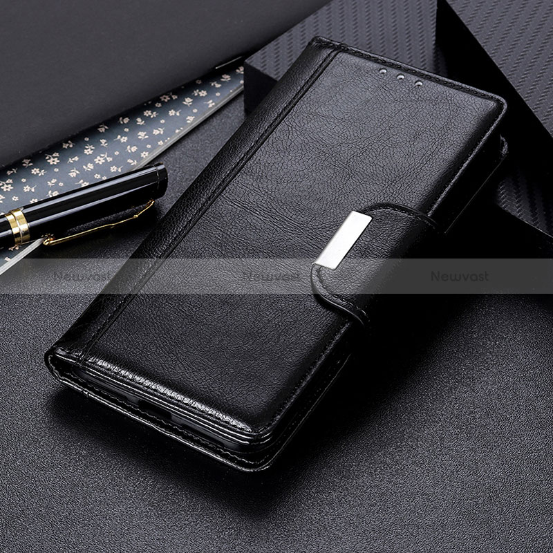 Leather Case Stands Flip Cover Holder M01L for Xiaomi Poco M3 Black