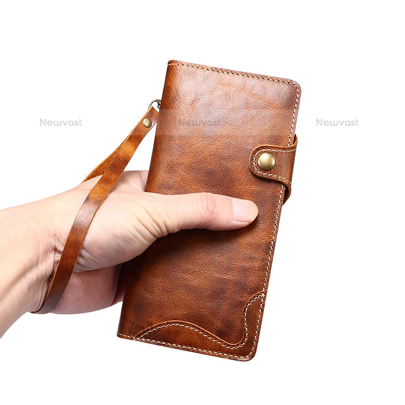 Leather Case Stands Flip Cover Holder M01T for Samsung Galaxy S21 FE 5G