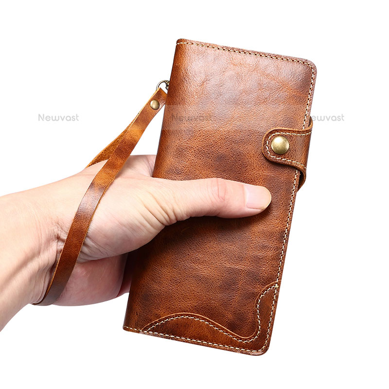 Leather Case Stands Flip Cover Holder M01T for Samsung Galaxy S21 Ultra 5G