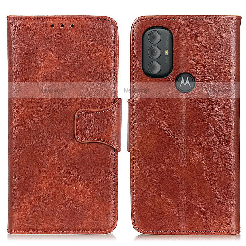 Leather Case Stands Flip Cover Holder M02L for Motorola Moto G Power (2022)