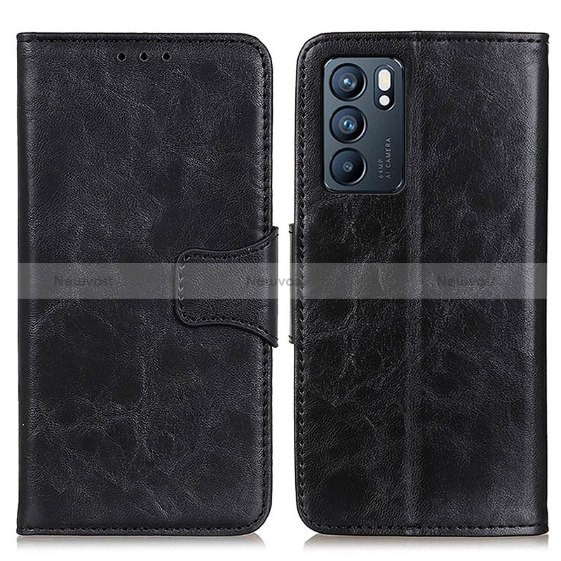 Leather Case Stands Flip Cover Holder M02L for Oppo Reno6 5G