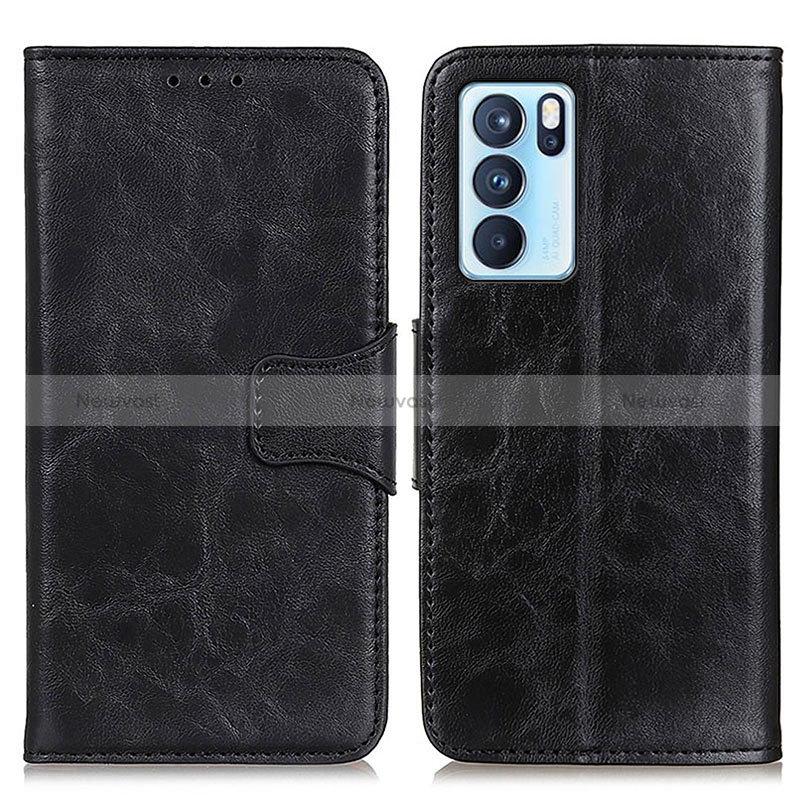 Leather Case Stands Flip Cover Holder M02L for Oppo Reno6 Pro 5G India