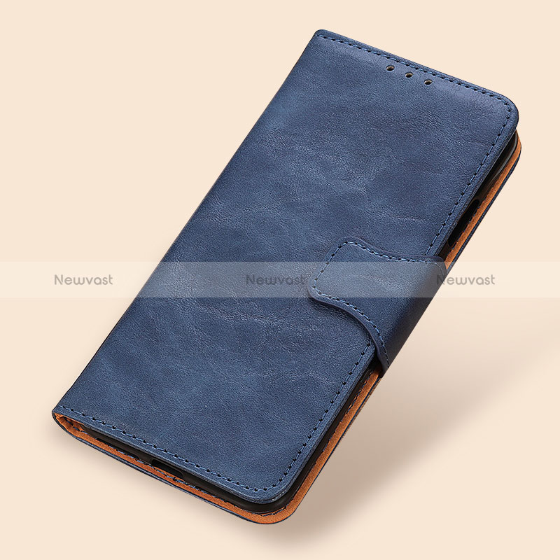 Leather Case Stands Flip Cover Holder M02L for Xiaomi Poco M3 Blue