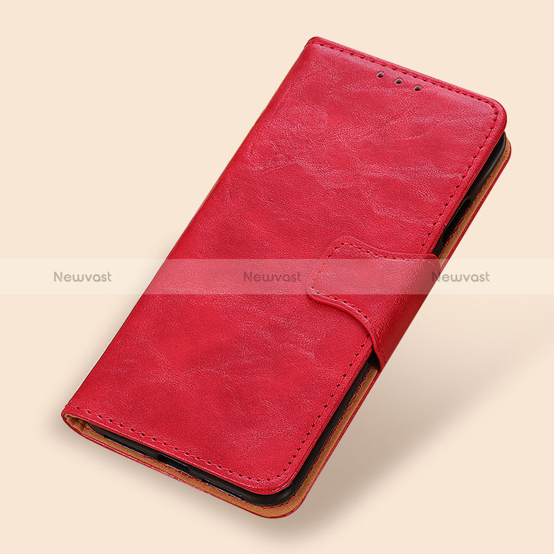Leather Case Stands Flip Cover Holder M02L for Xiaomi Poco M3 Red