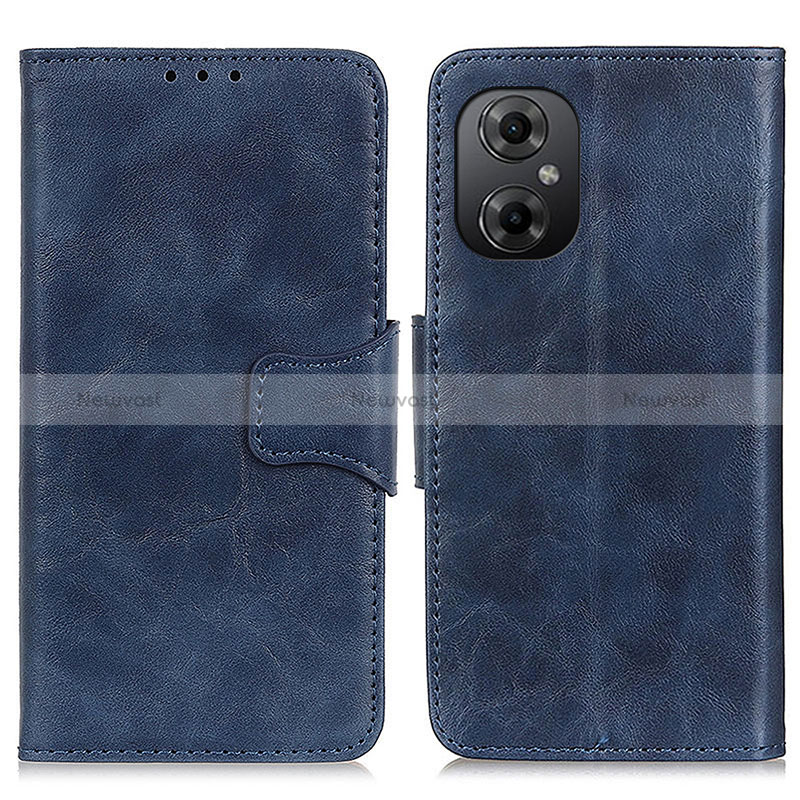 Leather Case Stands Flip Cover Holder M02L for Xiaomi Redmi Note 11R 5G Blue