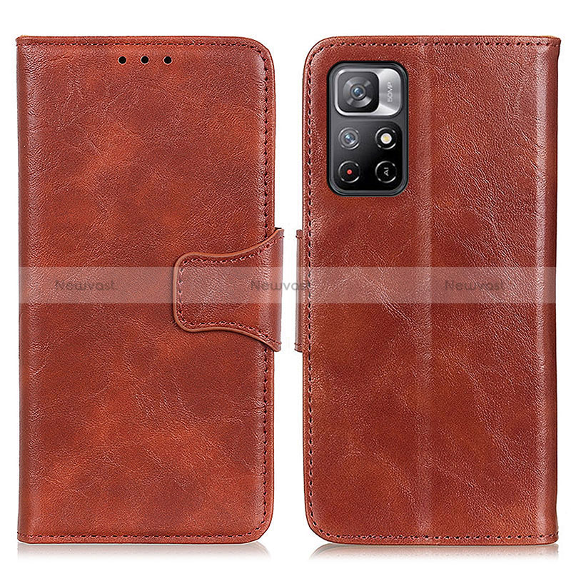 Leather Case Stands Flip Cover Holder M02L for Xiaomi Redmi Note 11S 5G