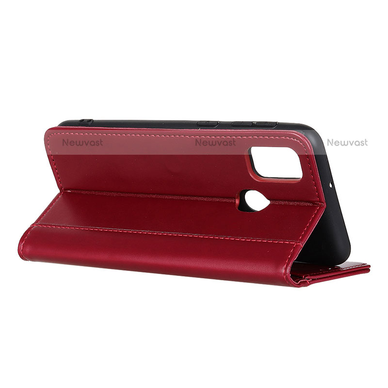 Leather Case Stands Flip Cover Holder M03L for Motorola Moto G10