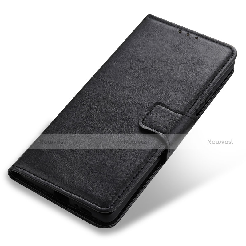 Leather Case Stands Flip Cover Holder M03L for Motorola Moto G41 Black