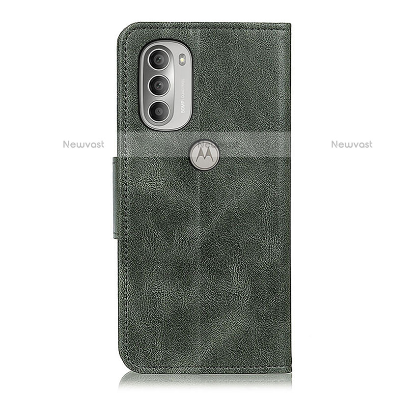 Leather Case Stands Flip Cover Holder M03L for Motorola Moto G51 5G