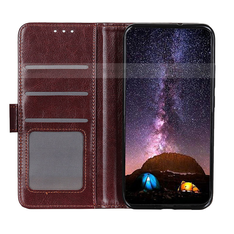 Leather Case Stands Flip Cover Holder M03L for Nothing Phone 1