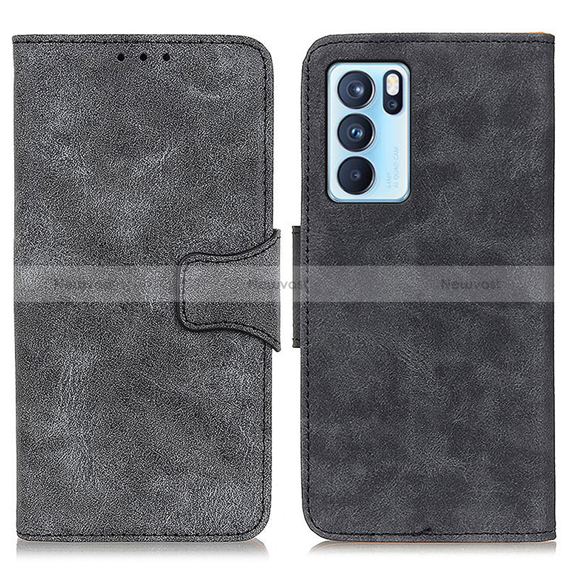 Leather Case Stands Flip Cover Holder M03L for Oppo Reno6 Pro 5G India