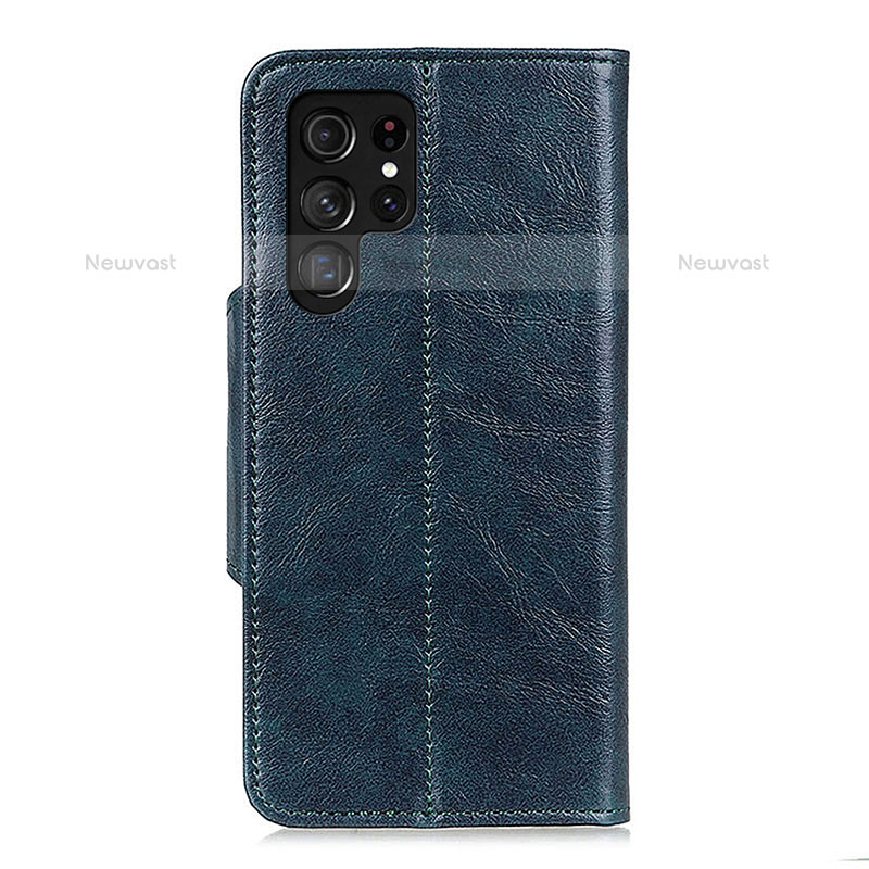 Leather Case Stands Flip Cover Holder M03L for Samsung Galaxy S22 Ultra 5G