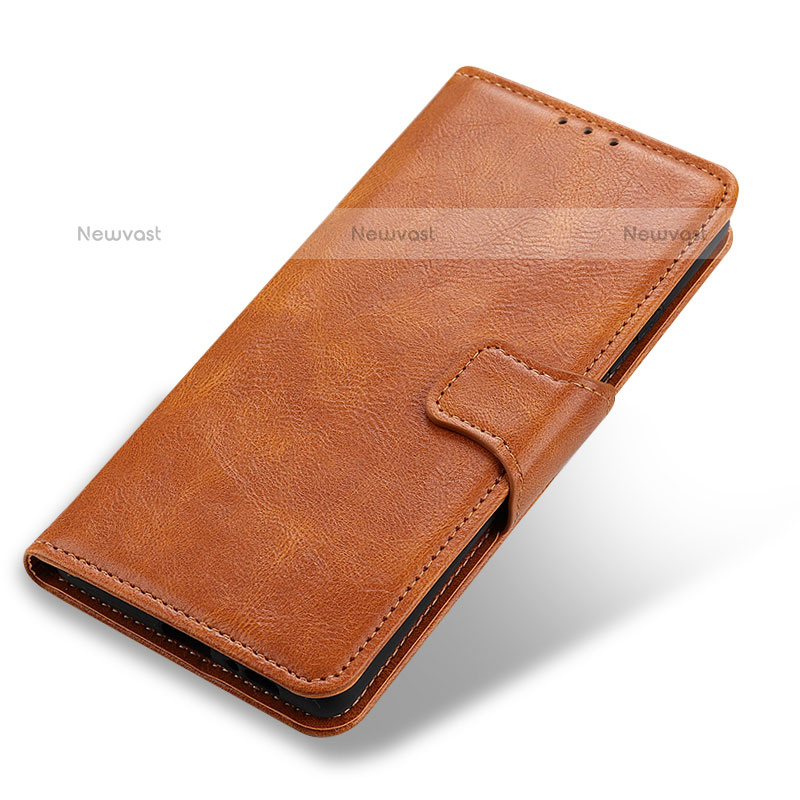 Leather Case Stands Flip Cover Holder M03L for Samsung Galaxy Xcover Pro 2 5G Brown