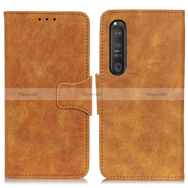 Leather Case Stands Flip Cover Holder M03L for Sony Xperia 1 III