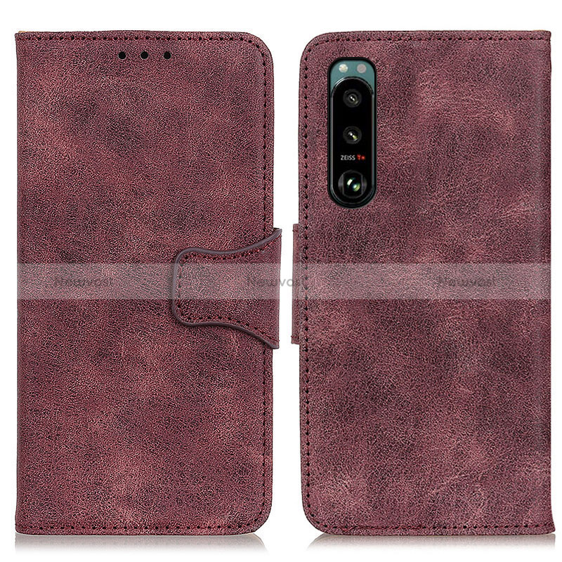 Leather Case Stands Flip Cover Holder M03L for Sony Xperia 5 III