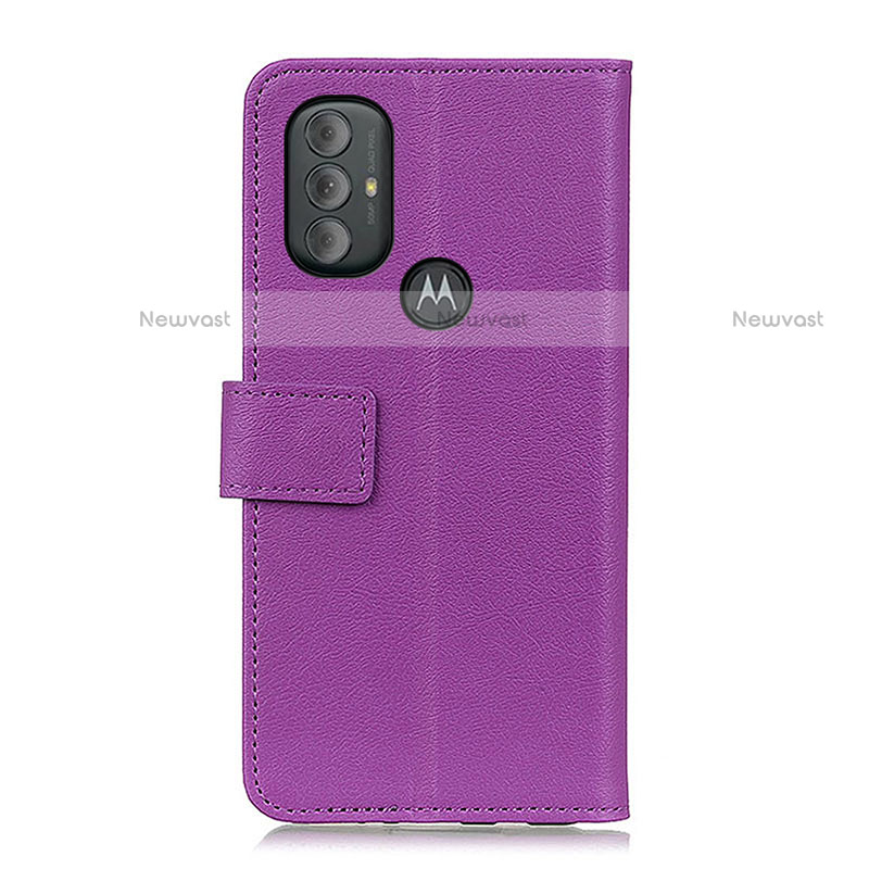 Leather Case Stands Flip Cover Holder M04L for Motorola Moto G Power (2022)