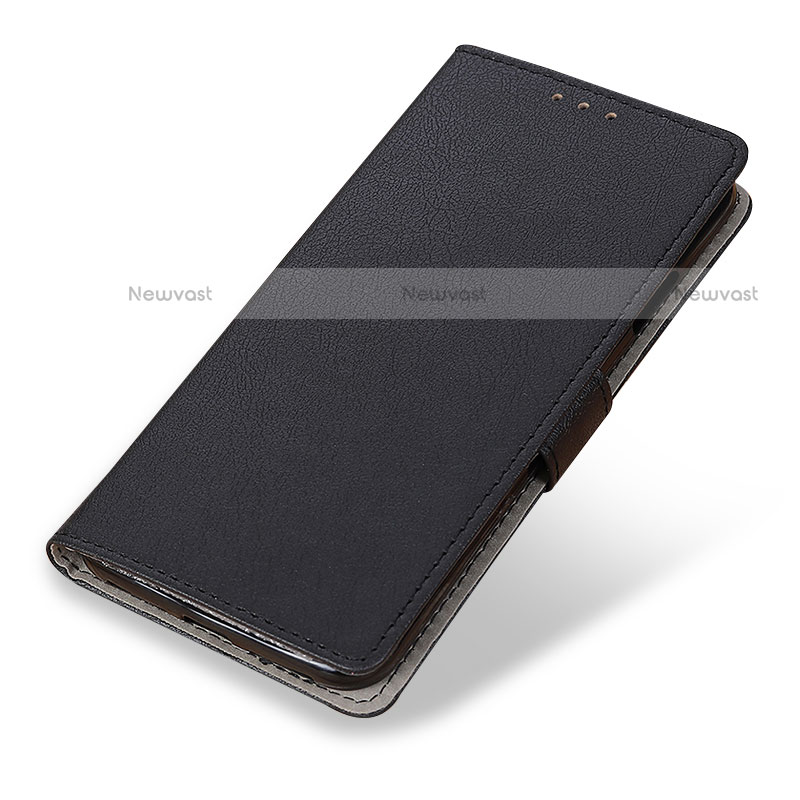 Leather Case Stands Flip Cover Holder M04L for Motorola Moto G Power (2022) Black