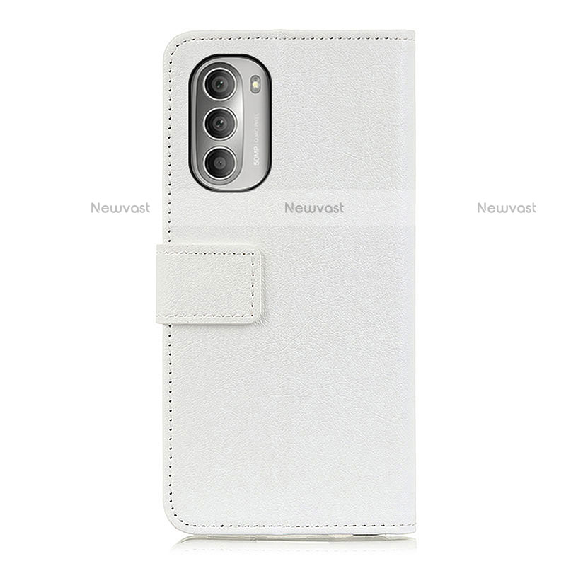 Leather Case Stands Flip Cover Holder M04L for Motorola Moto G Stylus (2022) 4G