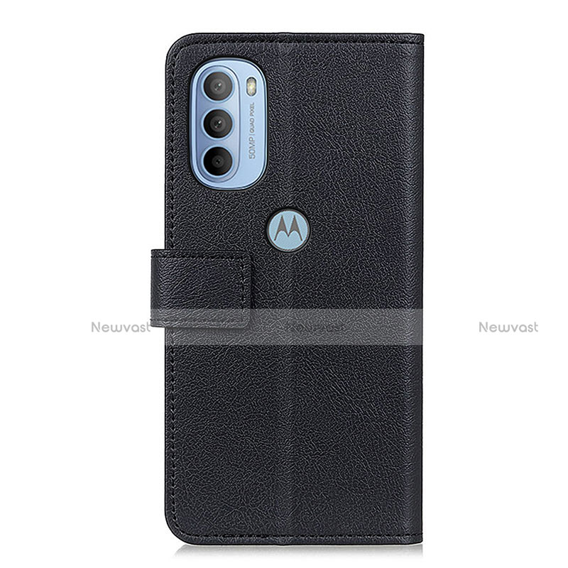 Leather Case Stands Flip Cover Holder M04L for Motorola Moto G41