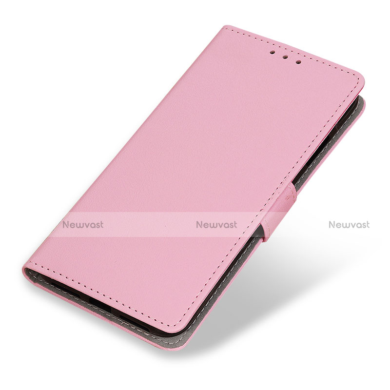 Leather Case Stands Flip Cover Holder M04L for Motorola Moto G41 Pink