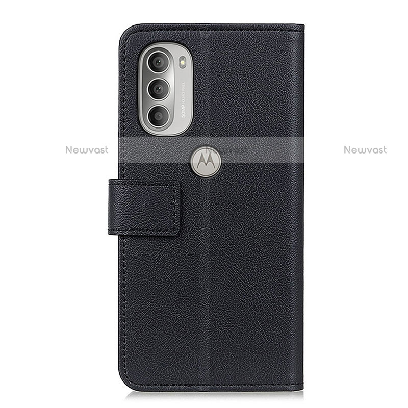 Leather Case Stands Flip Cover Holder M04L for Motorola Moto G51 5G