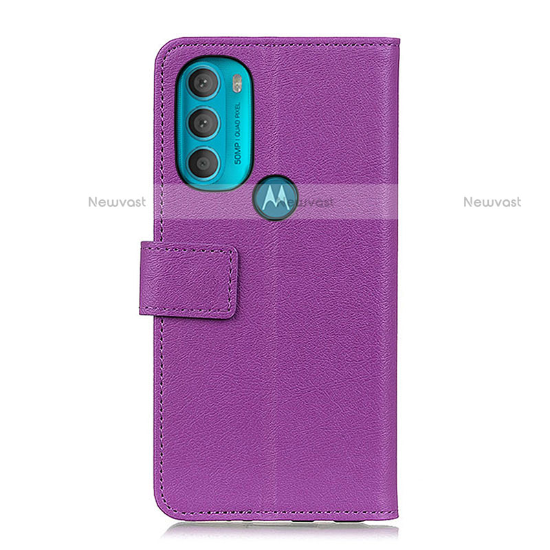 Leather Case Stands Flip Cover Holder M04L for Motorola Moto G71 5G
